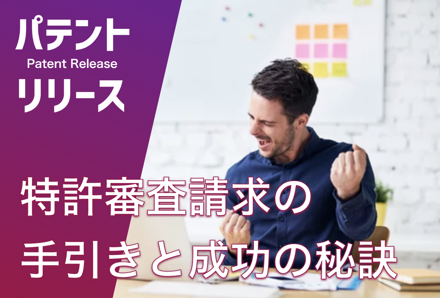 「特許審査請求の手引きと成功の秘訣」のアイキャッチ画像