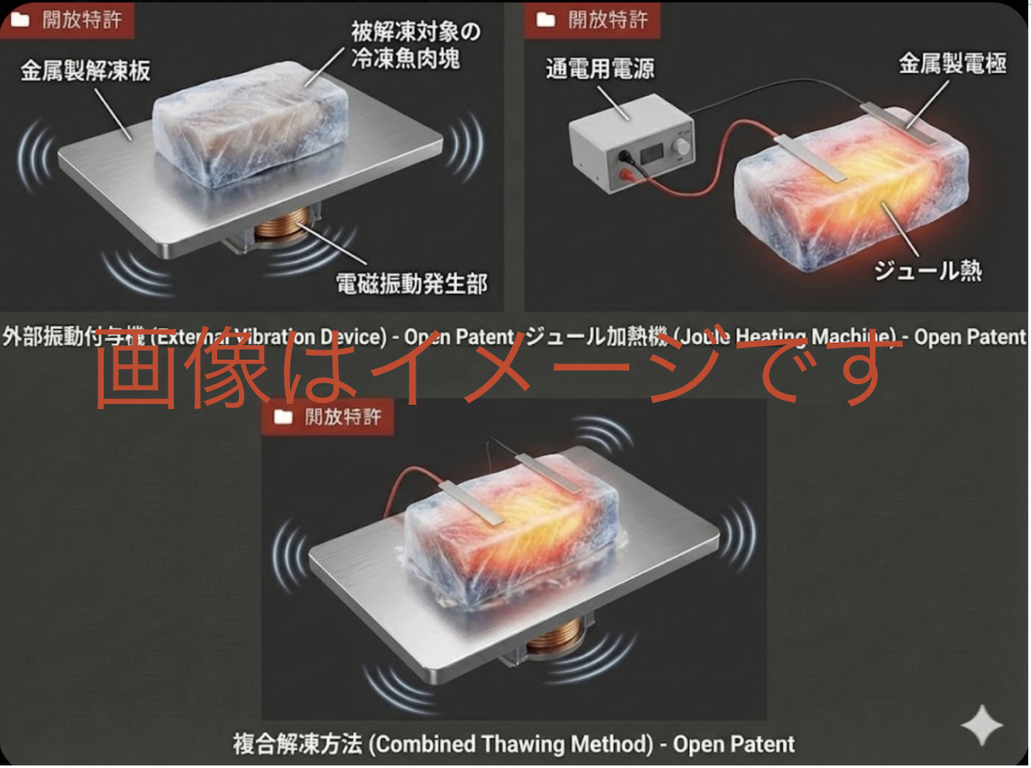 「冷凍食品の解凍方法及び装置」のアイキャッチ画像