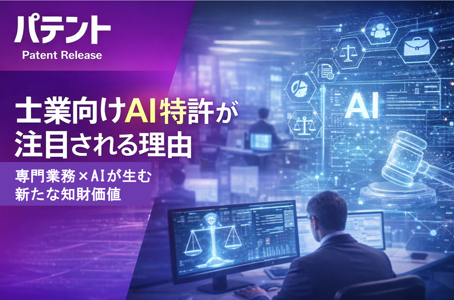 「士業向けAI特許が注目される理由」のアイキャッチ画像
