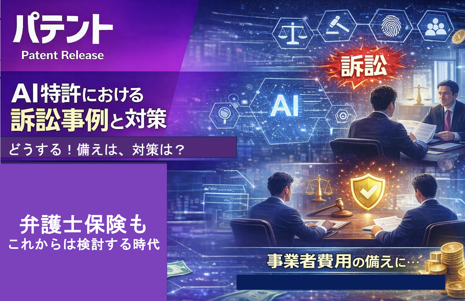 「AI特許における訴訟事例と対策」のアイキャッチ画像