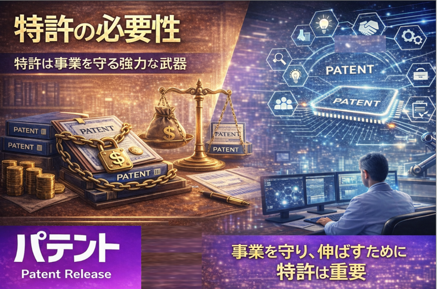 「特許の必要性とは？取るべき理由・取らない選択肢まで徹底解説」のアイキャッチ画像